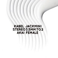 Kabel Canare Standard Jack Mini stereo 3.5 To 2 Akai Female 6.5