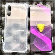 (COMBO F25) SAMSUNG A50S / A50 / A30S - Shockproof Clear Flexible Case and OG Full Screen Tempered G