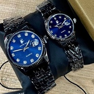 Original Master-Polo Watch Couple set Men & Women Stainless Steel Watch Jam Tangan Pasangan High Qua