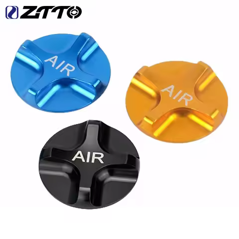 ZTTO CNC Mountain Bike Air Gas Fork Value Cover MTB Front Fork Cap Protector Bicycle Parts Fork Star
