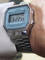 CASIO Digital watch Vintage A168 series A168WA-3A 綠色面