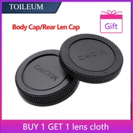 Micro 4/3 Rear Lens Cap/Camera Body Front Cap For Olympus M43 OM1 OM5 EPL10 EPL9 OMD EM1X EM1 EM5 EM