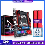 MACHINIST X99 Motherboard Kit LGA2011-3 Set With Xeon E5 2650 V3 CPU Processor 16G(2*8G)DDR4 ECC RAM Memory NVME M.2 X99-RS9
