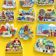 magnet fridge fridge magnet Pelekat peti sejuk bandar baru Beijing Hangzhou City Scenic Spot Creativ
