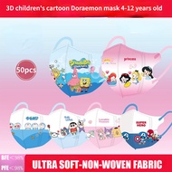 [Ready Stock🇲🇾]【4-13 Years】 Individually packaged 50Pcs BFE 99% 50pcs Duckbill 3D / KN95 / KF94 Cartoon Kids / Baby Disposable Face Mask | Child Face Mask