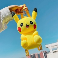 Pokemon Pikachu Plush Backpack Japanese Anime Cartoon Animals Pikachu Children's Schoolbags Doll Chr