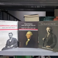 Book - Combo of 3 books: Abraham Lincoln + George Washington + Albert Einstein - HanoiBooks