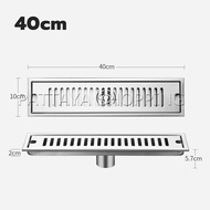 Pattaya ตะแกรงน้ำทิ้งยาว ตะแกรงกันกลิ่น กันแมลง ชุปสแตนเลส รุ่นยาว ระบายเร็วกว่าเดิม 20cm 30cm 40cm 