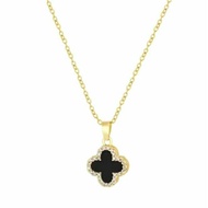 New Fashion Necklace Stainless Steel Chain Clover Leaf Shape 4-Leaf