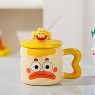 Ly Cốc Sứ Uống Nước Quà Tặng Hình Cá Hề Dễ Thương Kèm Hộp Quà Thìa Ống Hút L19