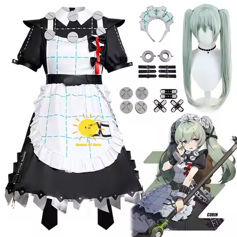 Game Corin Wickes Cosplay Zenless Zone Zero Cosplay Costumes Corin Wickes Uniform Wig Shorts Hallowe