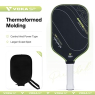 VOKASP GEN3 Green Thermoformed Pickleball Paddle,16MM Professional T800 Carbon Fiber Pickleball Rack