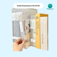 A4 A5 Document File Storage Box – Transparent File Organizer Document File/