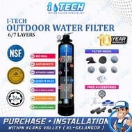 [𝑭𝑹𝑬𝑬 𝑰𝑵𝑺𝑻𝑨𝑳𝑳] USA WATERMAN 6 / 7 Layers Outdoor Sand Water Filter System Ceramic Bio Ball Anthracite - Halal Certified
