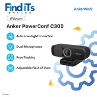 Anker PowerConf C300 Webcam - Black (Full HD 1080p/60 FPS)