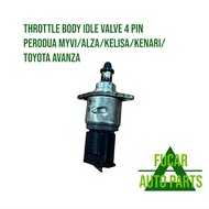 USED THROTTLE BODY IDLE VALVE 4 PIN PERODUA MYVI/ALZA/KELISA/KENARI/TOYOTA AVANZA JAPAN PARTS