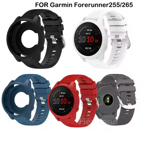 Silicone 22mm Watchband For Garmin Forerunner 255 265 Strap smart Wristband Bracelet For Garmin Fore
