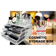 Acrylic Cosmetic Make Up Beauty Container Storage Arrange Organizer Case Box / Kotak Simpanan Barang