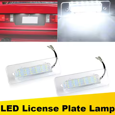 2Pcs For BMW 3 5 6 7 Series E30 E28 E24 E26 Z1 Canbus LED Number License Plate Light OEM:63261372763