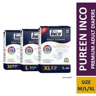 PUREEN INCO PREMIUM ADULT DIAPERS SIZE M/L/XL