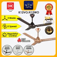 KDK K12VO Regulator Ceiling Fan 48'' WHITE / K12WO 48'' / DEKA DKR 42" / KRONOS F5DC BABY 46" / DEKA DXBABY 42''