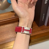 High-End Lychee Pattern Leather H-Shaped Magnetic Buckle Watch Band Compatible with Huawei GT6 GT5 W