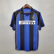 Inter Milan 2001/02  Retro Edition Men‘S Home Short Sleeve Football Jersey Shirt