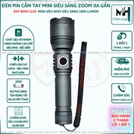 Đèn pin cầm tay mini siêu sáng RAYBOW 1120 vỏ nhôm chống nước chip led LAZER siêu sáng 10W