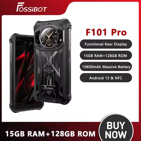 Rugged Phones FOSSiBOT F101 PRO 5.45" FHD+ Smartphone Android 13 Infrared Night Vision Camera 15GB+1