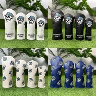 Golf Club Cover Unique Trendy Skull No. 1 Fairway Wooden Head Cap Cover Putter Iron Protective Cap C