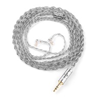 QKZ T7 SilverPlated Cable 3.5mm Plug QDC 2PIN 336 Core Silver Plated Headphone Upgrade Cable S-Pin F
