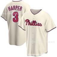 Philadelphia 3 Red Fan Baseball Jackets MLB Phillies Harper Jersey 【RY】