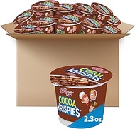 Kellogg's Cocoa Krispies Breakfast Cereal Cups, Kids Snacks, Cereal Cups to Go, Original, 27.6oz Cas