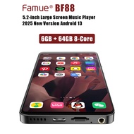 MP4 Player Portable MP3 music WiFi Android 13, 5.2"  , Bluetooth 5.3, Smart Media Player with Google