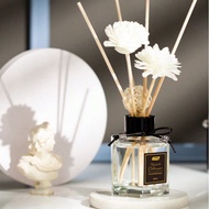 1.69 Ounce Scented Reed Diffuser Set - Rectangular Glass Bottle With Rattan And Aoi K ō Hana For Hom