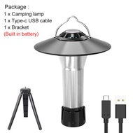 Asafee HW777 XPE LED 400LM 100M Range Camping Lamp Red Warm Light Type-c Rechargeable Input Output T