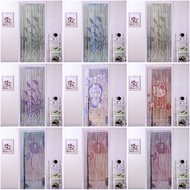 Gorden Tirai Motif Ukuran 100x200 Cm / Tirai Benang Motif Karakter Jendela Pintu Ukuran Tebal Dekora
