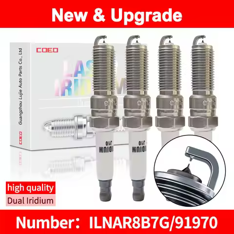 For NGK Dual Iridium Spark Plugs ILNAR8B7G 91970 for MG GS HS ZS MG5 MG6 GT RX5 CHEVROLET CRUZE MALI