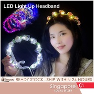 [SG] LED Light Up Headband for Women Wedding Beach Party Birthday Cosplay Gifts