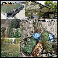 WUXU 2M X 2M/4M X 2M 5สีการล่าสัตว์ลายทหาร Woodland Army การฝึกอบรมค่ายพักแรมบังแสงอาทิตย์ผ้าบังแดดเต๊นท์ Camouflage Nets ผ้าคลุมรถตาข่ายลายพราง
