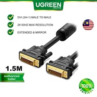 UGREEN DVI 24+1 Male to Male 2K 60Hz Dual Link Digital Video Cable Gold Plated Ferrite Core Gaming P