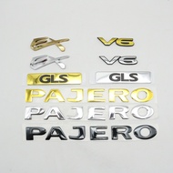 For Mitsubishi Pajero Montero Lancer GLS EX V6 Emblem Rear Trunk Logo Side Fender Mark Nameplate Aut