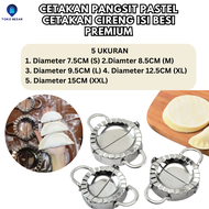 Cetakan Cireng Isi Ayam Suir Pangsit Pastel Dumpling Mold Dimsum Stainless Anti Karat Cetakan Bulat