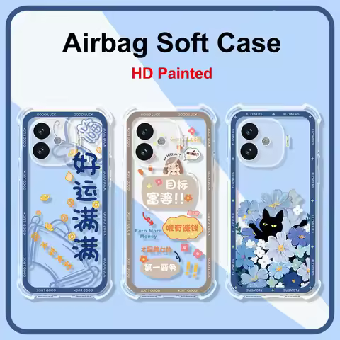 iQOO Z9Turbo Air Cushion Shockproof Case For Vivo iQOO Z9 Z9X Airbag Silicone Soft TPU Cover Nubia i