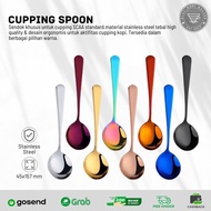 Cupping coffee spoon / round coffee spoon / stainless steel tea spoon SS304