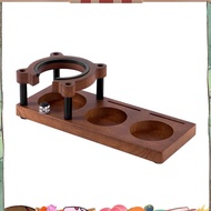 Espresso Coffee Tamper 53MM 54MM 58MM, Walnut Wood Storage Rack & Portafilter Holder, BaristaAccesso