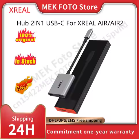 XREAL Hub 120hz 2IN1 USB-C PD Fast Charging Adapter Portable Video Adapter For XREAL AIR/AIR2 Glasse