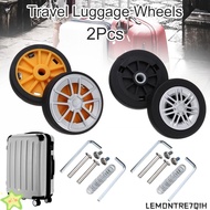 LEMONTRE7QIH 2Pcs Replace Wheels Replacement DIY With Screw Suitcase Parts Axles for for Luggage wit