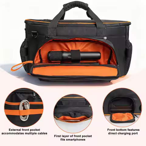 Portable Wireless Bluetooth-compateble Sound-Transmitting Fabric Pouches for JBL PARTYBOX ON THE GO2