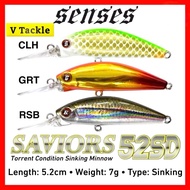 SENSES SAVIORS 52SD SINKING Minnow Savior 52mm 7g SVR52SD 52S